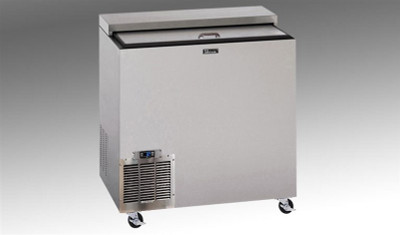 Perlick BC48RT-SS-STK 48" W Stainless Steel Flat Top Bottle Cooler - 115 Volts