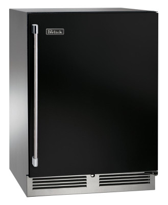 Perlick HB24RS-BS-STK 23.88" W Solid Doors Stainless and Galvanized Steel ADA Series Refrigerator - 115 Volts