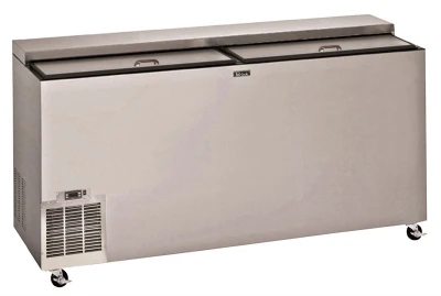 Perlick FR48RT-SS-STK 48" W Stainless Steel Top Sliding Door Glass Foster - 120 Volts