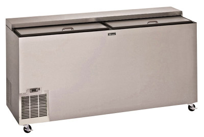 Perlick FR48RT-SS-STK 48" W Stainless Steel Top Sliding Door Glass Foster - 120 Volts