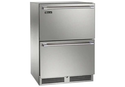 Perlick HB24RS-SD-STK 23.88" W Stainless and Galvanized Steel ADA Series Refrigerator - 115 Volts
