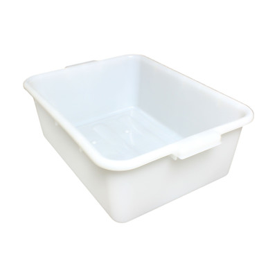 Thunder Group PLBT007W 20.5" W x 15.5" D x 7" H 1 Compartment White Polyethylene Bus Box