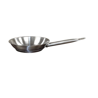 Thunder Group SLSFP4008 8&quot; Dia. Stainless Steel Uncoated Fry Pans