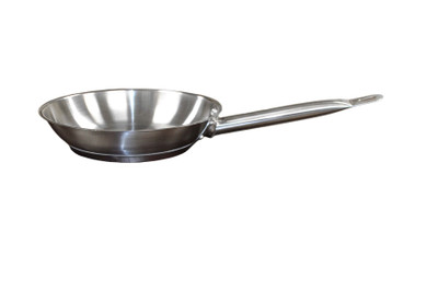 Thunder Group SLSFP4008 8" Dia. Stainless Steel Uncoated Fry Pans