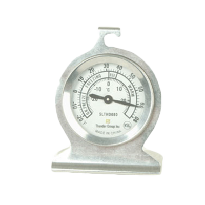 Thunder Group SLTHD080 Stainless Steel Dial Type Refrigerator and Freezer Thermometer