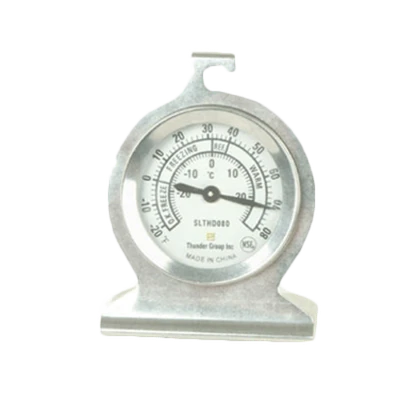 Thunder Group SLTHD080 Stainless Steel Dial Type Refrigerator and Freezer Thermometer