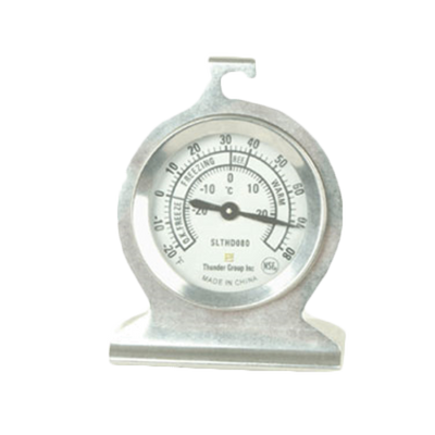 Thunder Group SLTHD080 Stainless Steel Dial Type Refrigerator and Freezer Thermometer