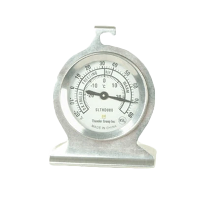 Thunder Group SLTHD080 Stainless Steel Dial Type Refrigerator and Freezer Thermometer