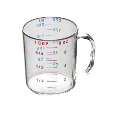 Thunder Group PLMC008CL 8 Oz. Polycarbonate Measuring Cup