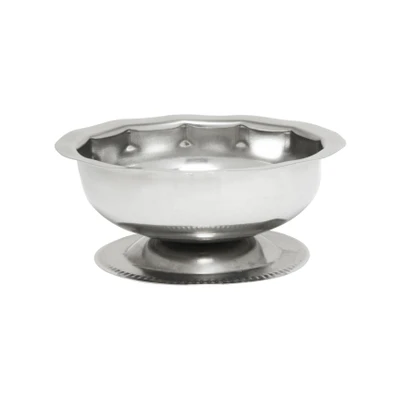Thunder Group SLSSD003 3.5 Oz. Stainless Steel Footed Base Sherbet Dish