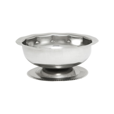 Thunder Group SLSSD003 3.5 Oz. Stainless Steel Footed Base Sherbet Dish