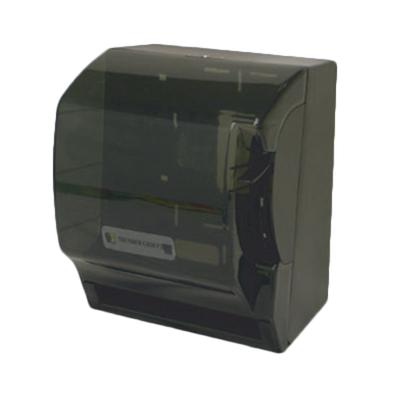 Thunder Group PLSTD393 Black Transparent Plastic Square Paper Towel Dispenser