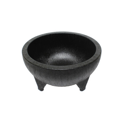 Thunder Group PLMJ056BK 56 Oz. Black Plastic Molcajete Salsa Bowl