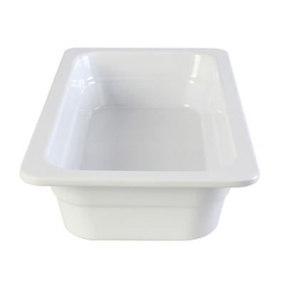 Thunder Group GN1132W 1/3 Size White Melamine Food Pan
