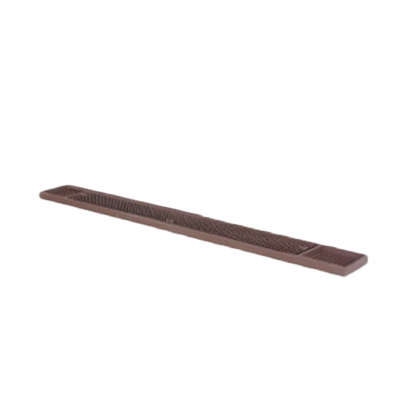 Thunder Group PLBM027R 3.25" W x 27" H Brown Plastic Non-Slip Bar Mat