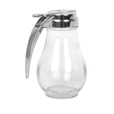 Thunder Group GLTWSY014 14 Oz. Glass Open Handle Syrup Dispenser