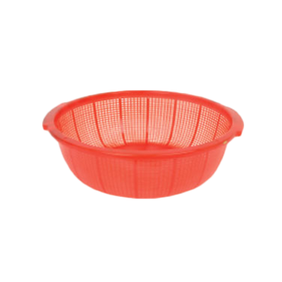 Thunder Group PLFP001 18.5" D Plastic Perforated Molded-In Handles Fish Basket