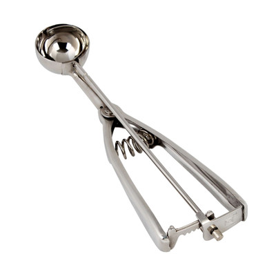 Thunder Group SLDA070 0.5 Oz. Stainless Steel Ambidextrous Twin Grip Handle Disher