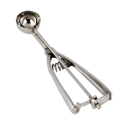 Thunder Group SLDA070 0.5 Oz. Stainless Steel Ambidextrous Twin Grip Handle Disher