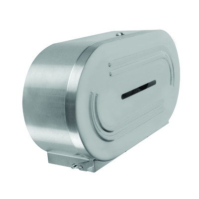 Thunder Group SLTD302 18/8 Stainless Steel Twin Jumbo-Roll Toilet Tissue Dispenser