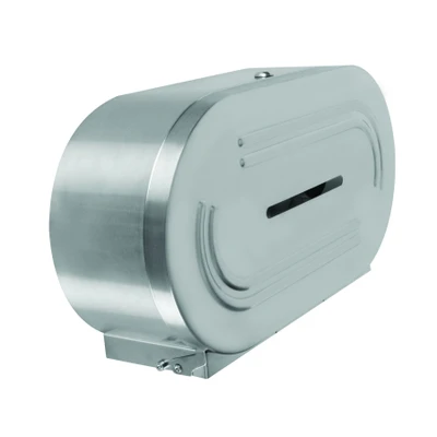 Thunder Group SLTD302 18/8 Stainless Steel Twin Jumbo-Roll Toilet Tissue Dispenser
