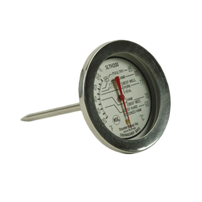 Thunder Group SLTH200 Stainless Steel Zoned Dial Display Meat Thermometer