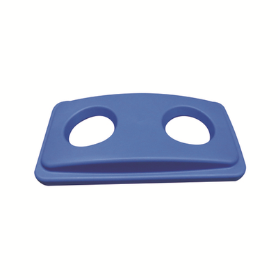 Thunder Group PLTC023RC 23 Gal. Blue Plastic Rectangular Recycling Container Lid