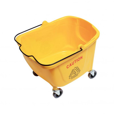 Thunder Group PLWB361B 36 Qt. Yellow Plastic Mop Bucket Only