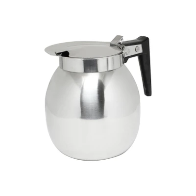 Thunder Group SLRCD001 64 Oz. Black Stainless Steel Coffee Decanter