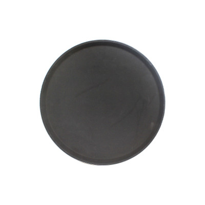 Thunder Group PLFT1600BK 16" W Black Fiber Glass Round Serving Tray