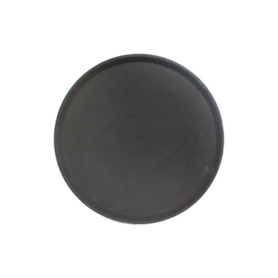 Thunder Group PLFT1600BK 16" W Black Fiber Glass Round Serving Tray