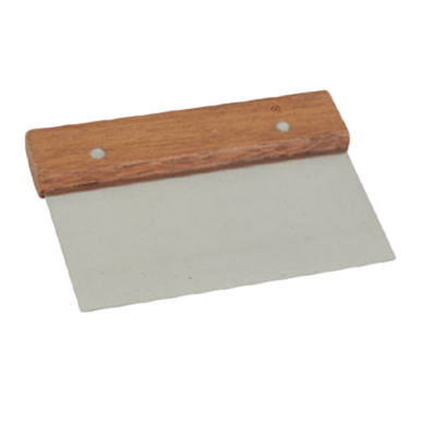 Thunder Group SLTWDS006 Stainless Steel Wood Handle Dough Scraper