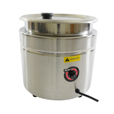 Thunder Group SEJ38000C 10.5 Qt. Stainless Steel Soup Warmer - 120 Volts
