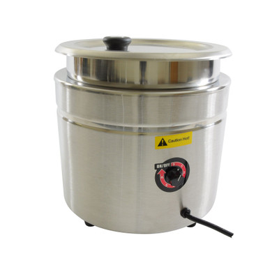 Thunder Group SEJ38000C 10.5 Qt. Stainless Steel Soup Warmer - 120 Volts