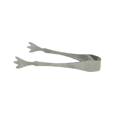 Thunder Group SLIT007 6.25&quot; L Stainless Steel Ice Tongs