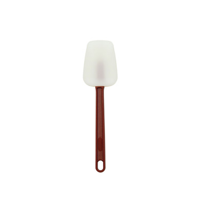 Thunder Group PLSP010SHR 10" Long Silicone Blade with Red Plastic Handle Scraper or Spoon