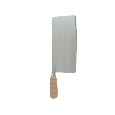 Thunder Group SLKF012 9" Cast Iron Blade Wood Handle Wan Woo Knife