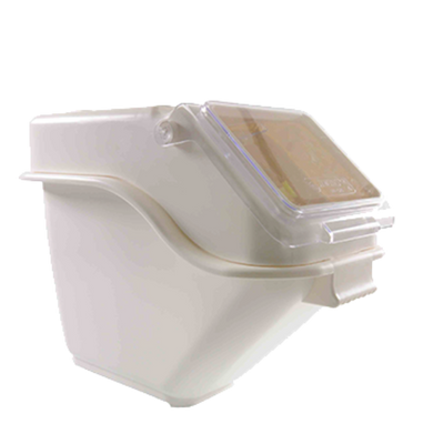 Thunder Group PLIB005S 5 Gal. White Polypropylene Shelf Ingredient Bin