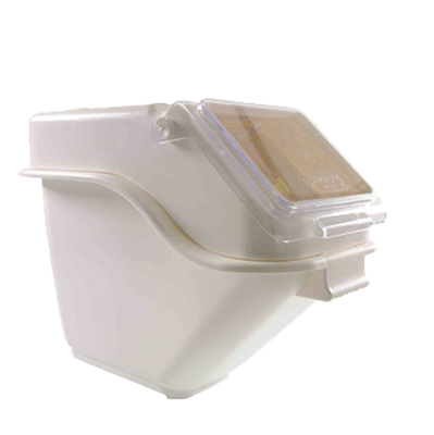 Thunder Group PLIB005S 5 Gal. White Polypropylene Shelf Ingredient Bin