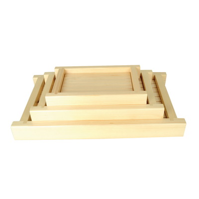 Thunder Group Y-35 Shiraki 16.5" W Wood Shushi Serving Tray