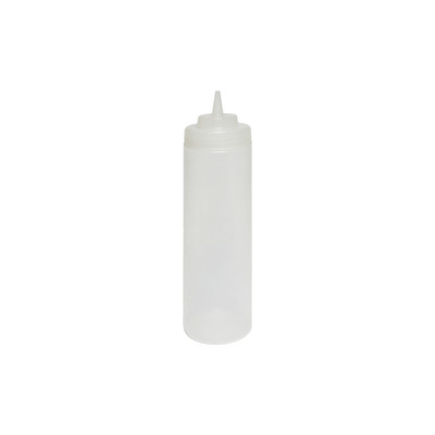 Thunder Group PLTHSB024CW 24 Oz. Clear Plastic Wide Mouth Squeeze Bottle