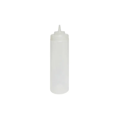 Thunder Group PLTHSB024CW 24 Oz. Clear Plastic Wide Mouth Squeeze Bottle