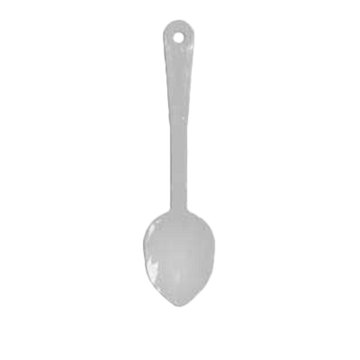 Thunder Group PLSS111WH 11" White Polycarbonate Solid Serving Spoon