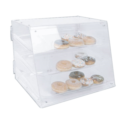 Thunder Group PLDC001 17.25" W Clear Acrylic Sloped Front Pastry Display Case