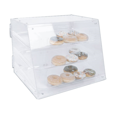 Thunder Group PLDC001 17.25" W Clear Acrylic Sloped Front Pastry Display Case