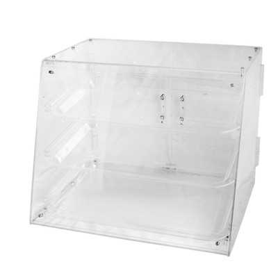 Thunder Group PLDC001 17.25" W Clear Acrylic Sloped Front Pastry Display Case