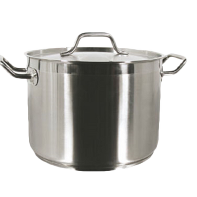 Thunder Group SLSPS020 20 Qt. Stainless Steel Induction Stock Pot with Lid