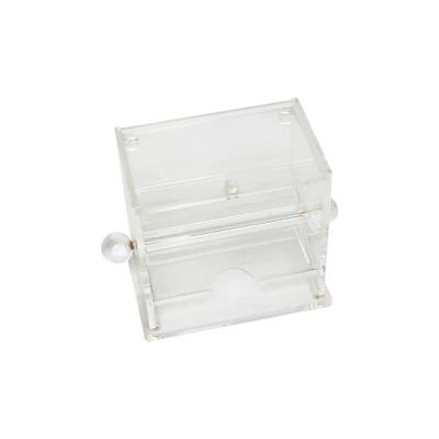 Thunder Group PLSD001 7.63" W Clear Acrylic Rectangle Stir Stick Dispenser