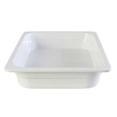 Thunder Group GN1122W 1/2 Size White Melamine Food Pan