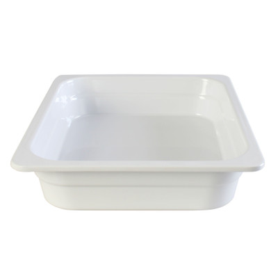 Thunder Group GN1122W 1/2 Size White Melamine Food Pan